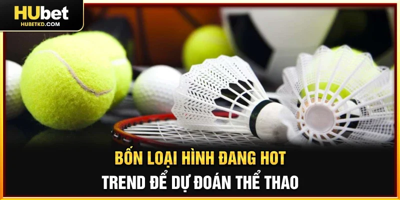 Bốn loại hình đang hot trend để dự đoán thể thao