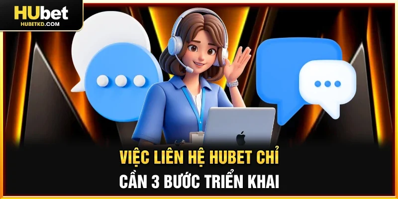 Việc Liên hệ HUBET chỉ cần 3 bước triển khai 